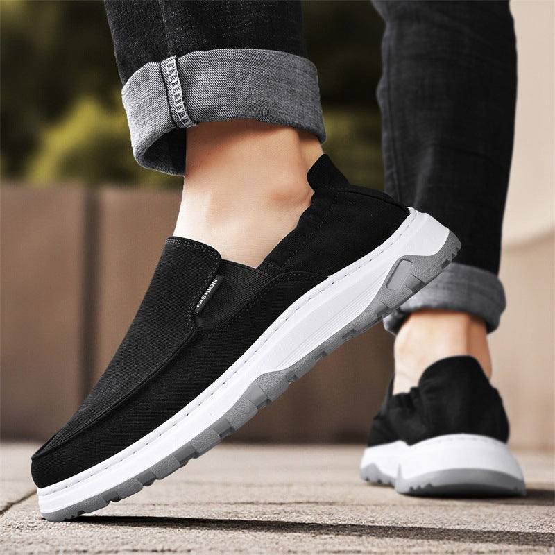 Men’s Breathable Slip-On Canvas Shoes – Spring Summer