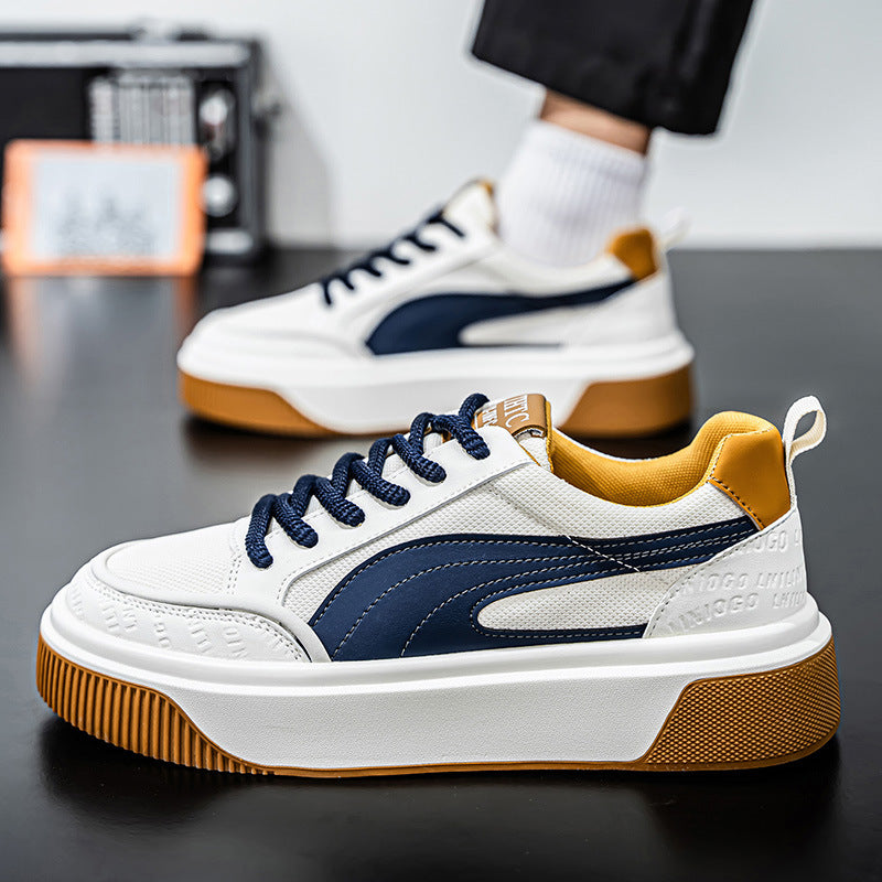 Men’s Thick Sole Casual Sneakers – Breathable Trendy