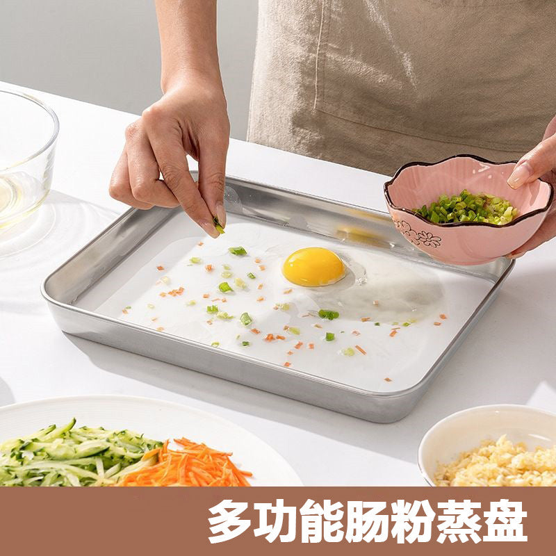 Cfp99 [304 Steel] Rice Roll & Cold Skin Steaming Tray Set