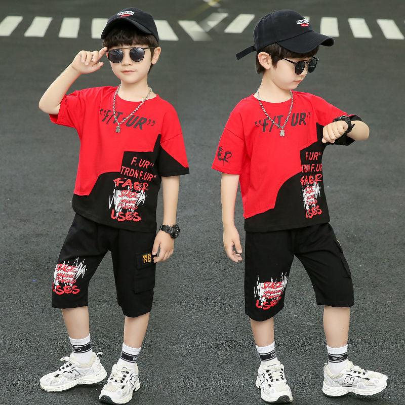 Boys Cotton Summer Sports Outfit 2026 Trendy