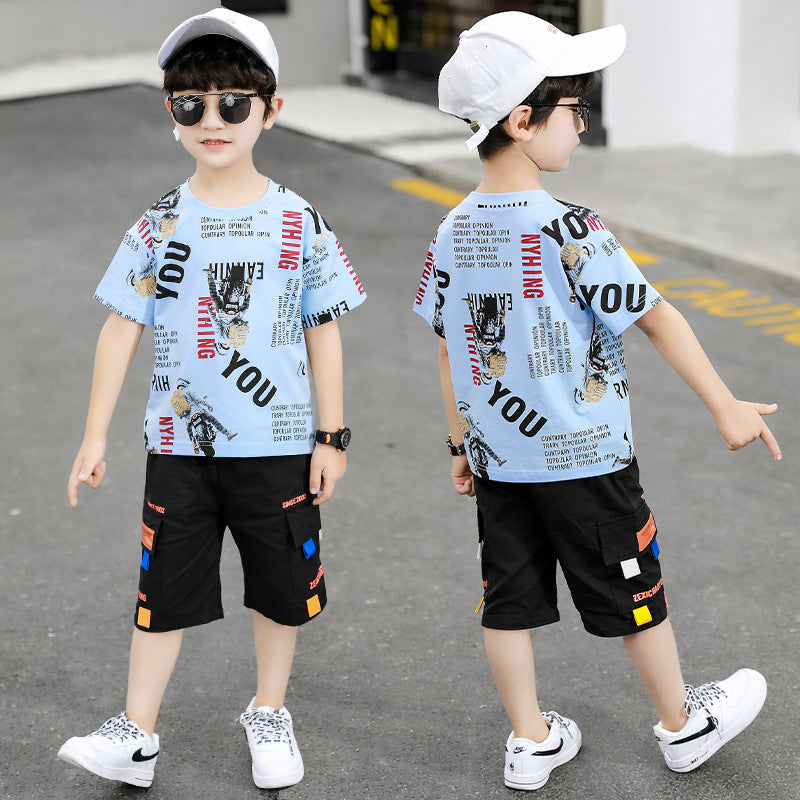 Boys Lightweight Summer Two-Piece Set 2026 Trendy