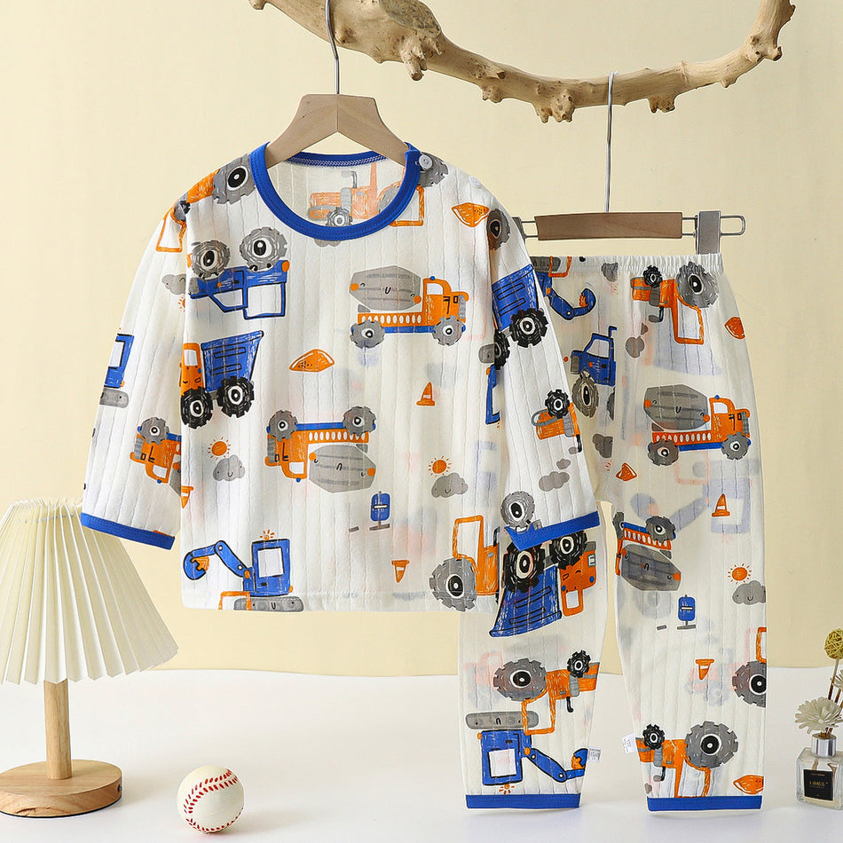 Kids Pure Cotton Pajamas Set 2026 Spring & Summer