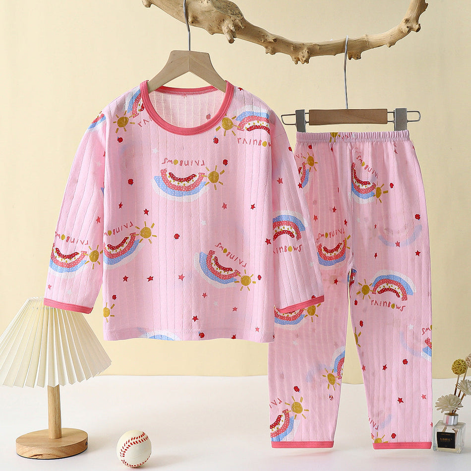Kids Pure Cotton Pajamas Set 2026 Spring & Summer