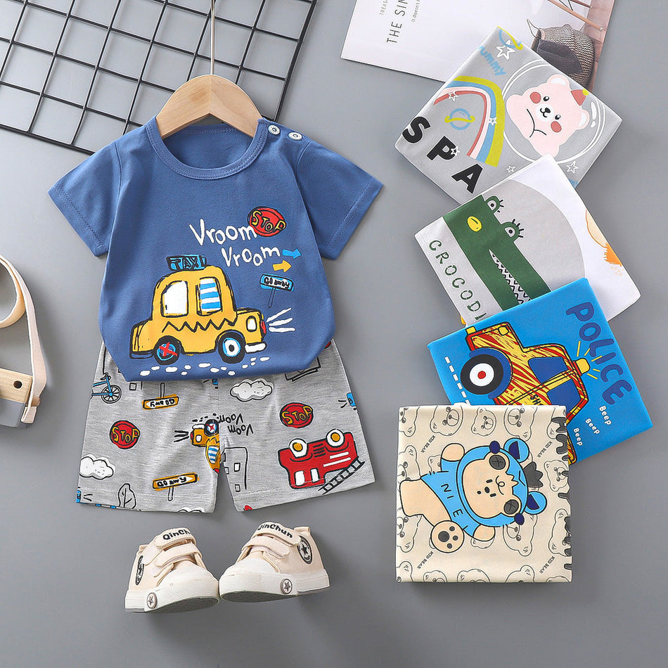 Kids Cotton Summer Short-Sleeve Suit 2026