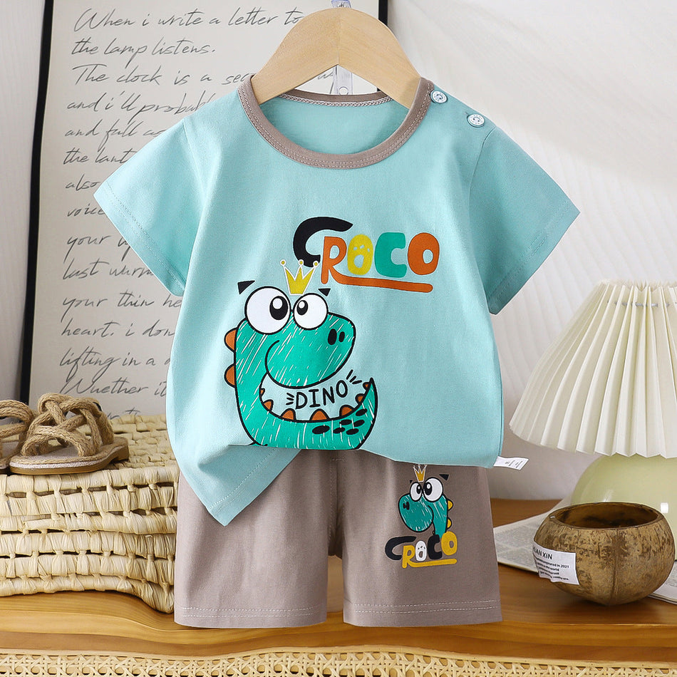 Kids Cotton Summer Short-Sleeve Set 2026