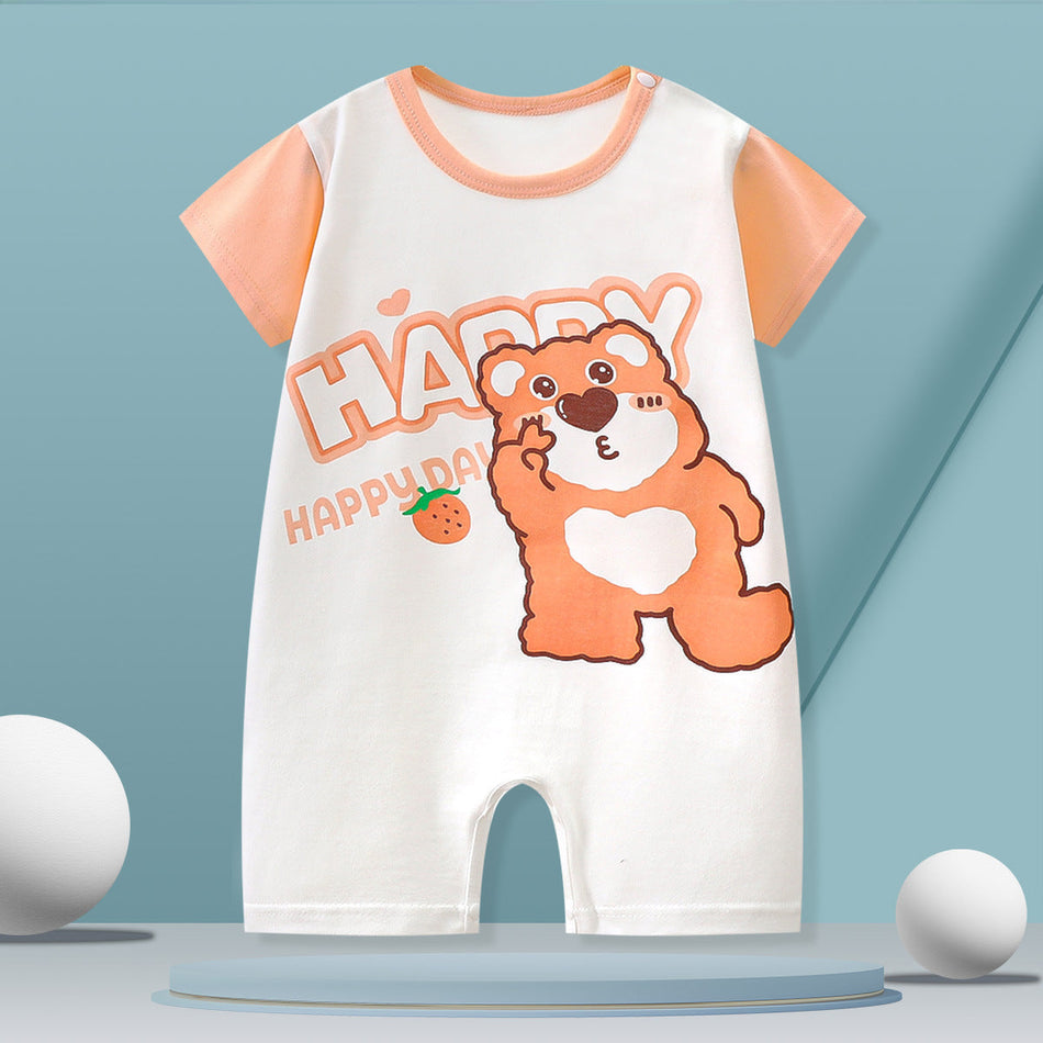 Baby Cartoon Summer Jumpsuit 2026 Soft & Thin