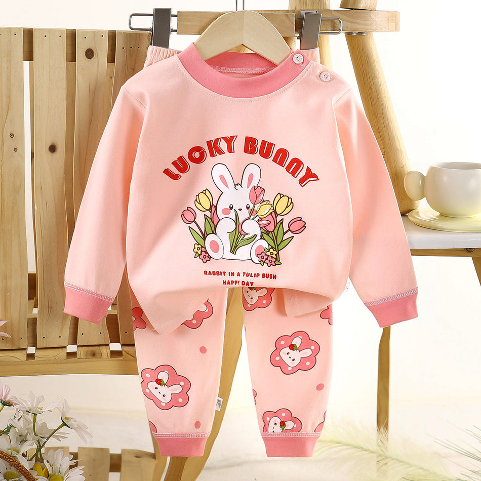 Kids Cotton Autumn Intimates Set 2026 Warm Outfit