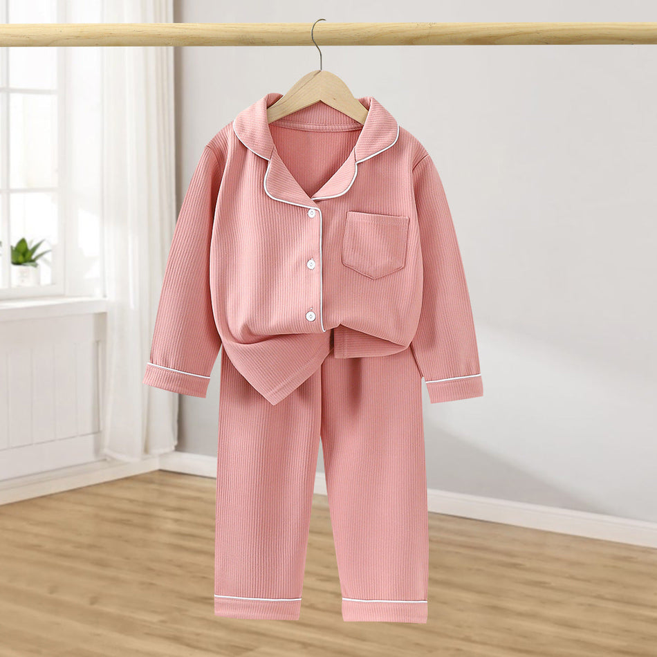 Derong Kids Pajamas Autumn & Winter Two-Piece Set