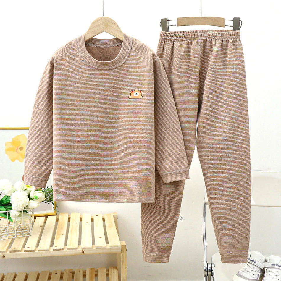Kids German Velvet Thermal Set 2026 Autumn Warm Outfit