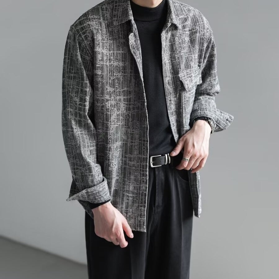 Men’s Blue Denim Jacket Shirt – Chanel Style