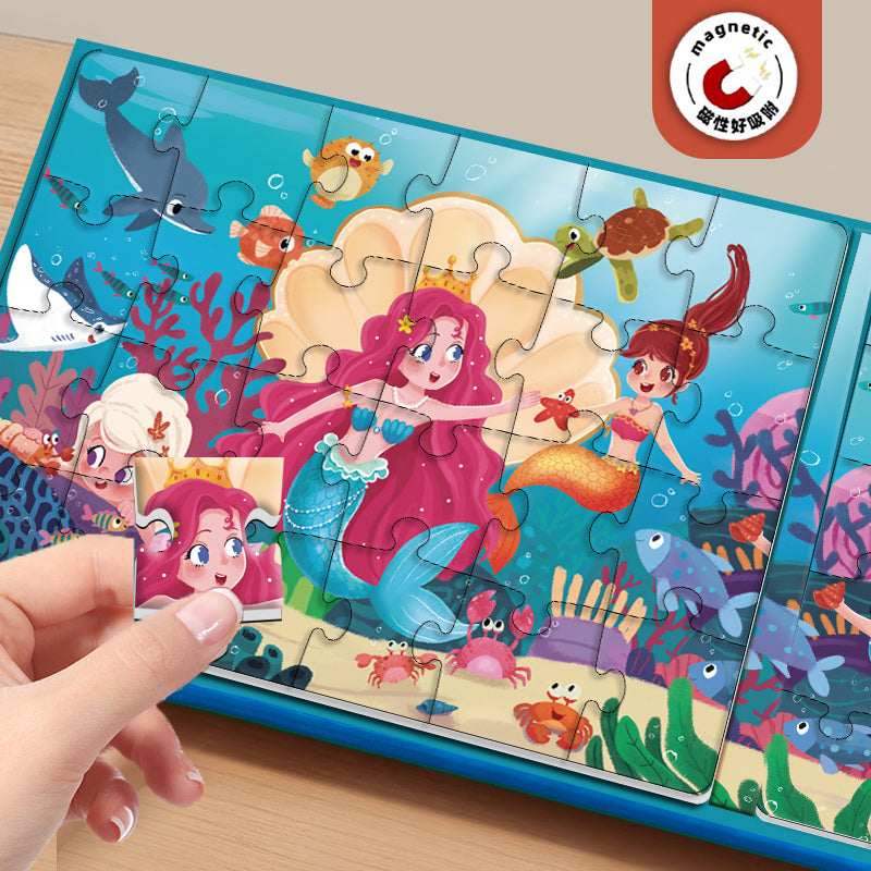 Girls Magnetic Puzzle 3-6 Years Princess Toy