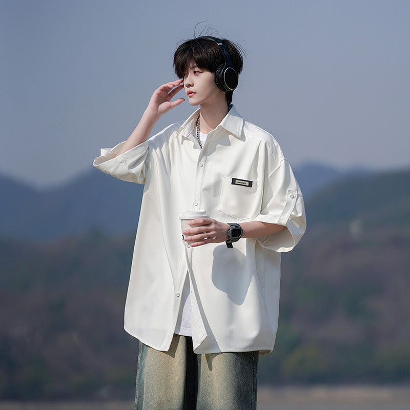 Men’s Japanese Cityboy Shirt – Retro Summer Style