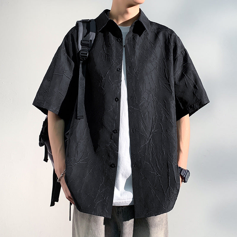 Men’s Cracked Texture Shirt – Cityboy Summer Style