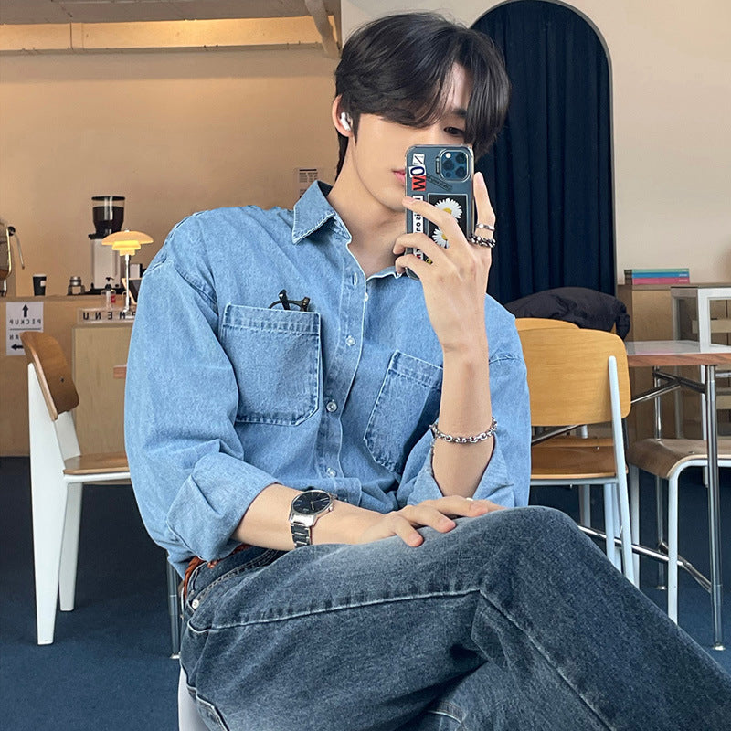 Men’s Retro Denim Shirt