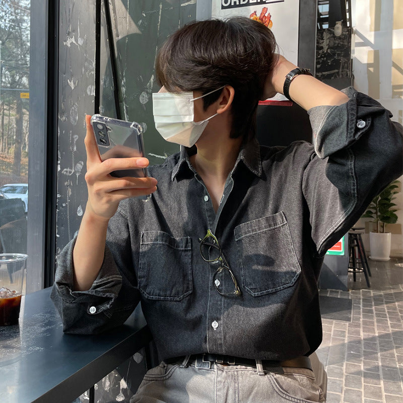 Men’s Retro Denim Shirt