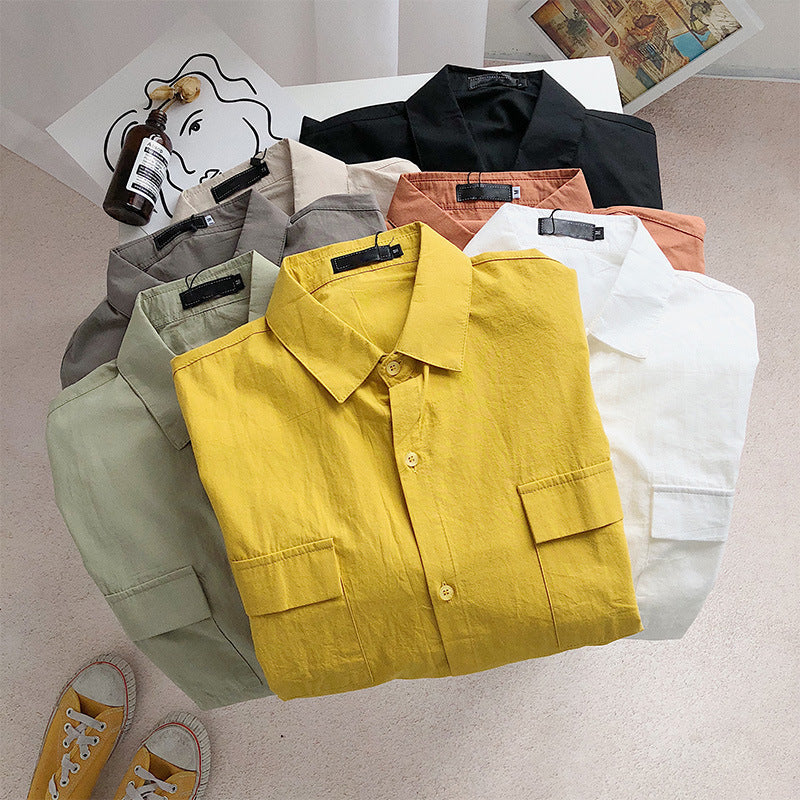 Men’s Korean Style Loose Shirt – Summer Casual Wear