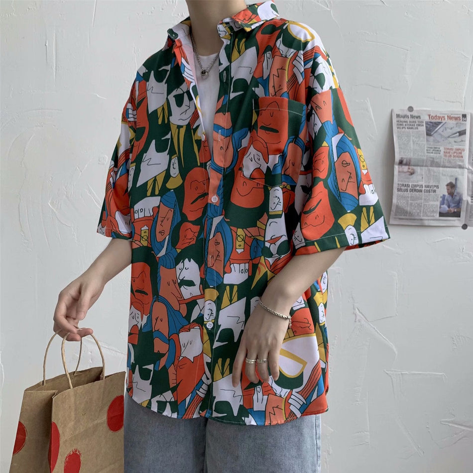 Men’s Japanese Floral Shirt – Hawaiian Summer Style