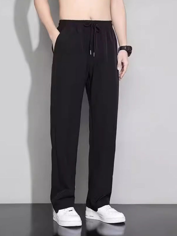 STOCK-Men’s Ice Silk Sports Pants – Lightweight Summer Trousers