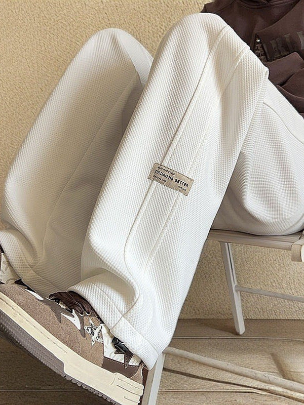 Men’s Off-White Wide-Leg Sweatpants – Summer Casual Style