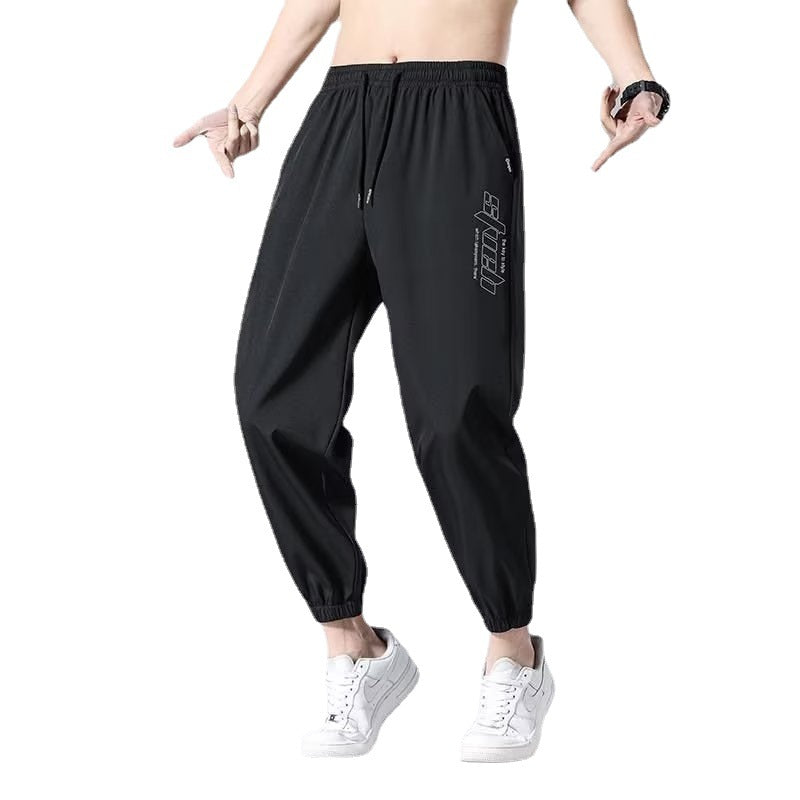 STOCK-Men’s Ice Silk Summer Pants – Lightweight Quick Dry