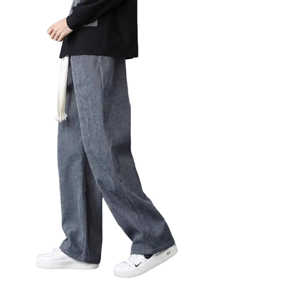 Men’s Corduroy Wide-Leg Pants – Winter Trend Casual