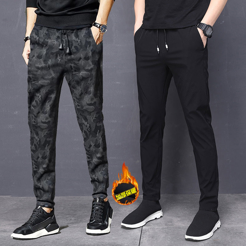 Men’s Fleece-Lined Camouflage Pants – Winter Thick Warm Joggers