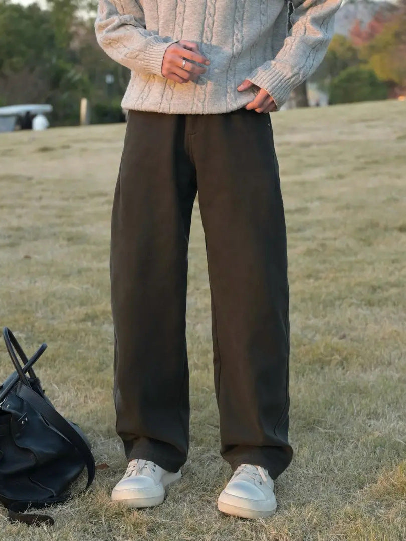 Men’s Fleece-Lined Sweatpants – Winter Warm Casual Pants