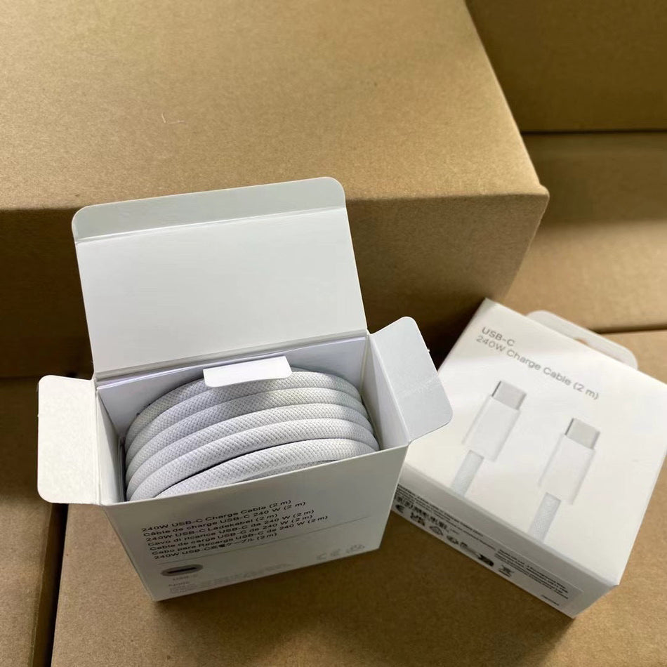 240W Braided Fast Charging Cable for Apple Devices