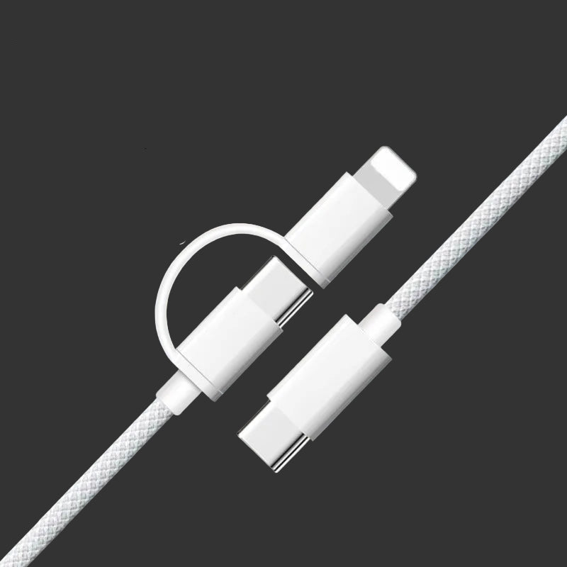 Apple 17 Dual Type-C Fast Charging Two-in-One Cable