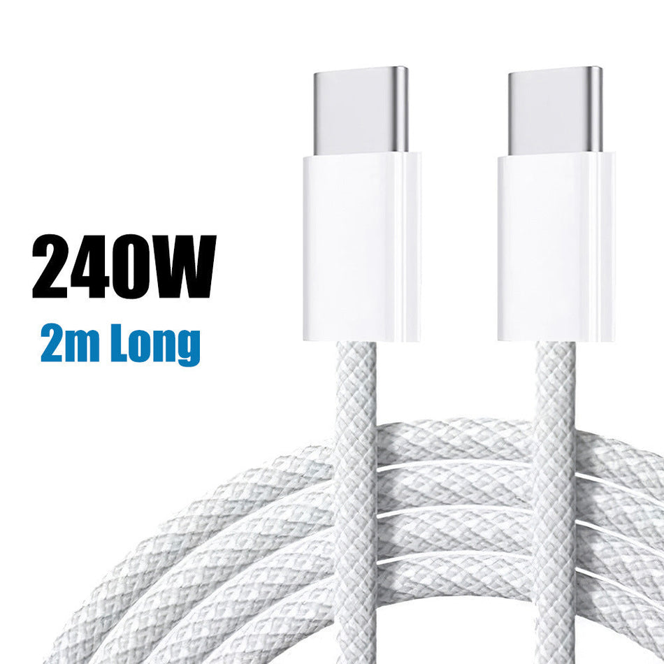 Customized 240W Braided Fast Charging Cable for Apple