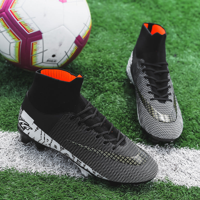 Men’s Korean Style Football Shoes – High-Top Training Sneakers