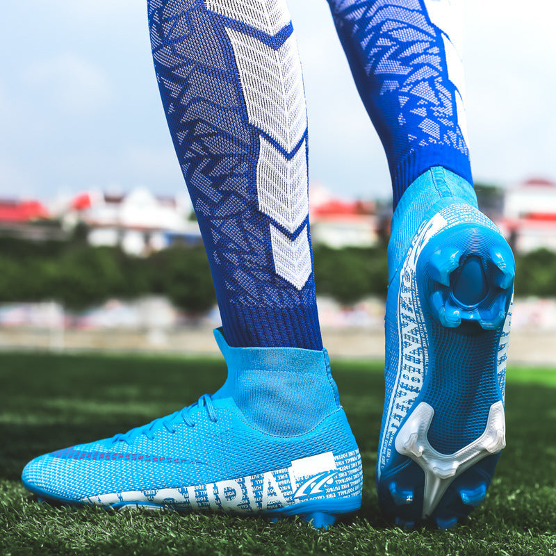 Men’s Korean Style Football Shoes – High-Top Training Sneakers