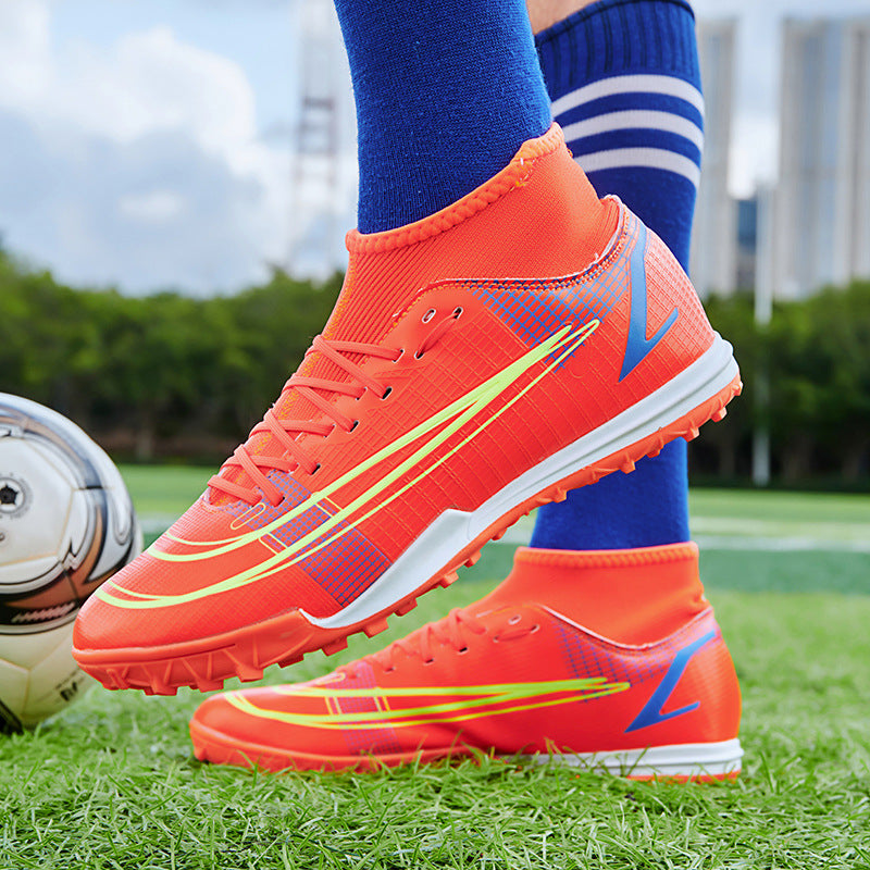 Youth Football Training Shoes – High Lace-Up Sports Cleats