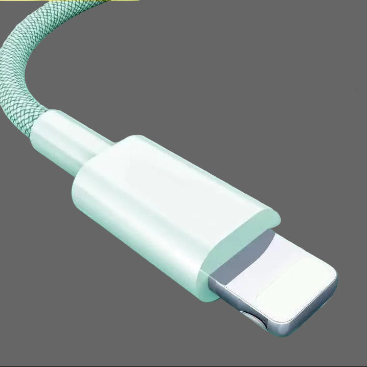 27W Braided Colorful Fast Charging Cable for iPhone