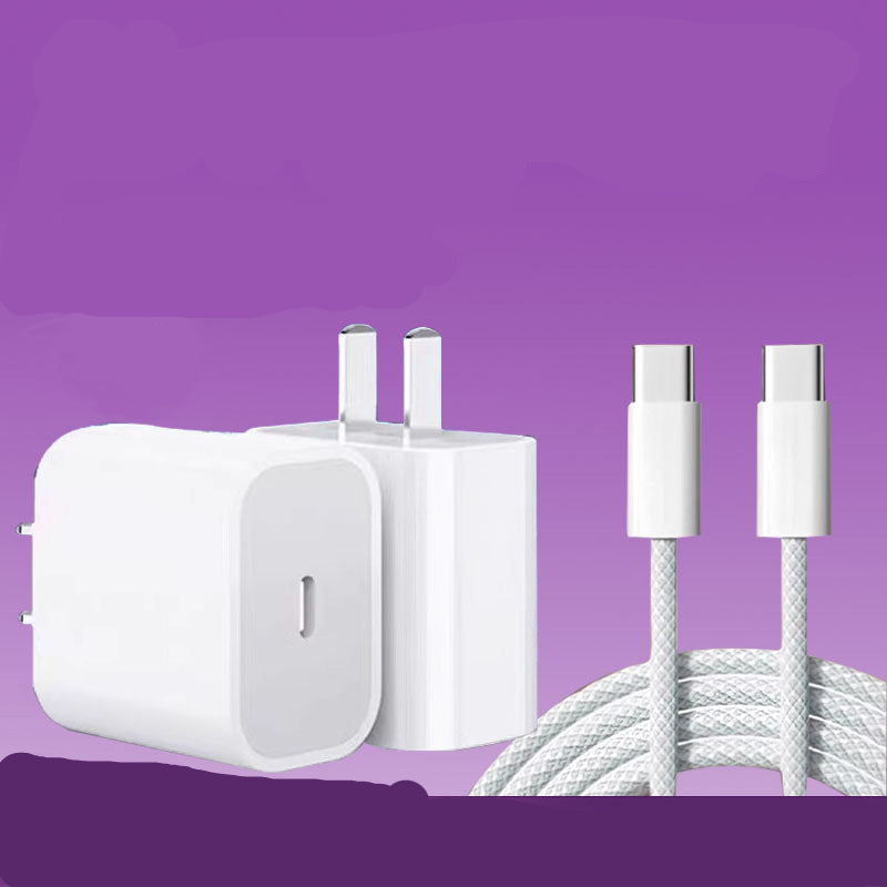 45W Dual Type-C Braided Fast Charging Cable for iPhone 17
