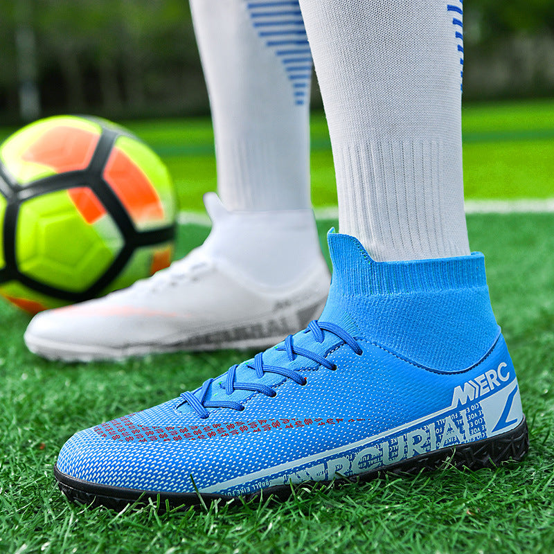 Unisex Mid-Top Football Shoes – Sock Fit Training Cleats