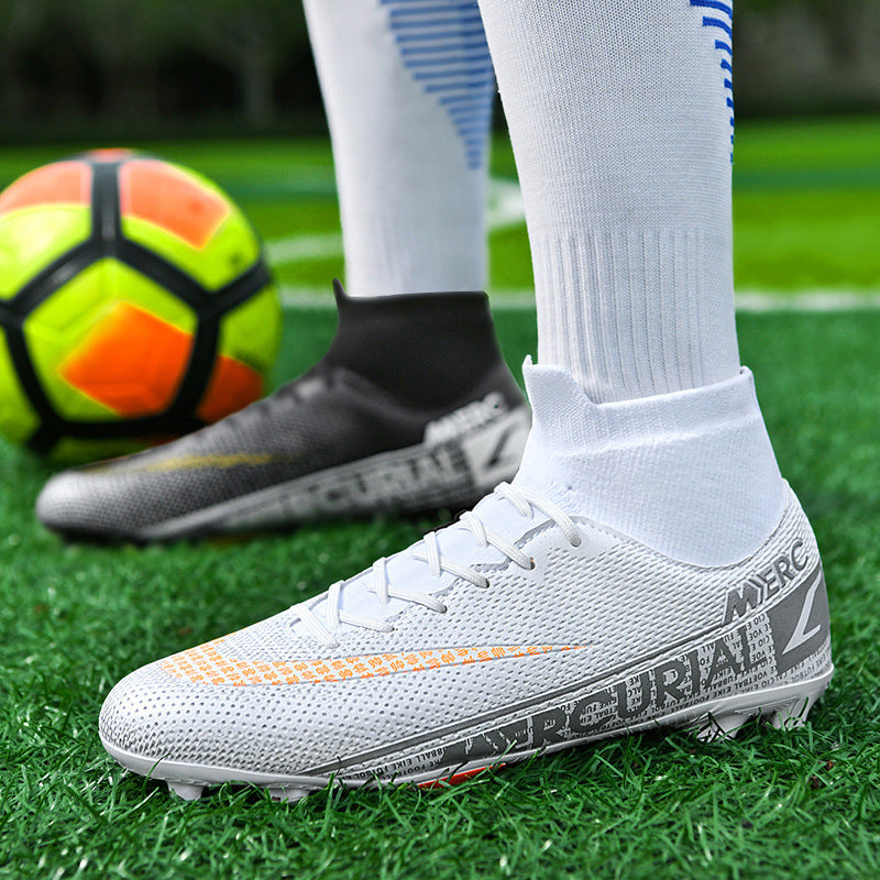 Unisex Mid-Top Football Shoes – Sock Fit Training Cleats