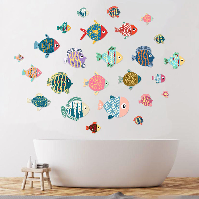 [2026 Ocean-Vibe] Cute Cartoon Fish Wall Stickers (AS4693)