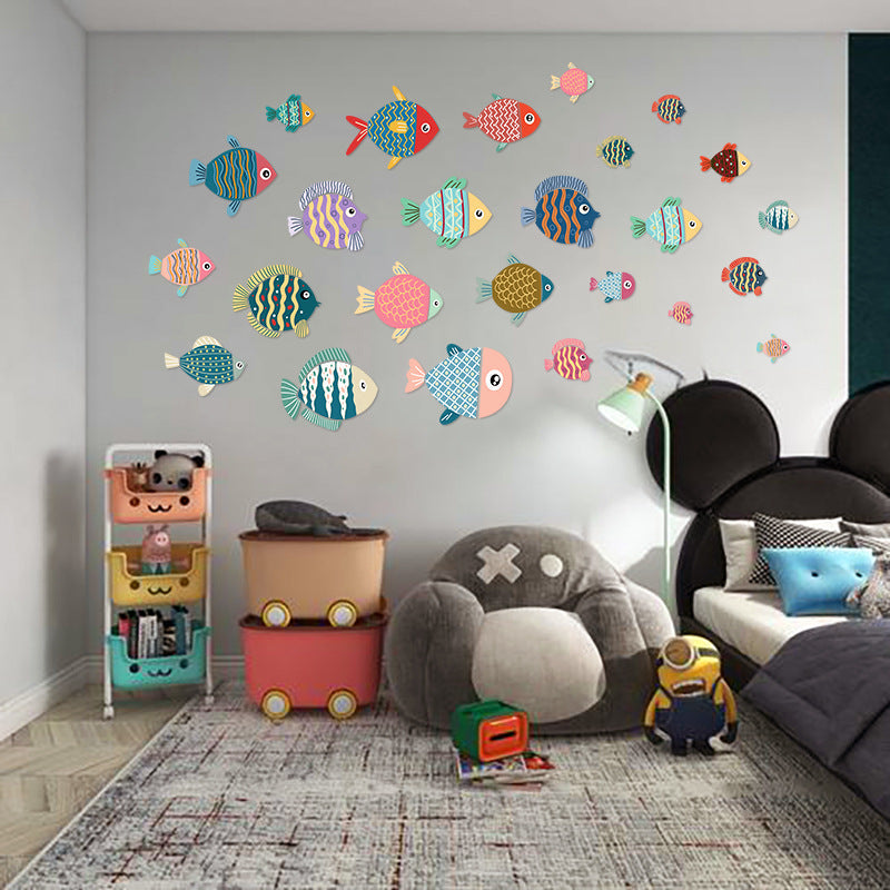 [2026 Ocean-Vibe] Cute Cartoon Fish Wall Stickers (AS4693)