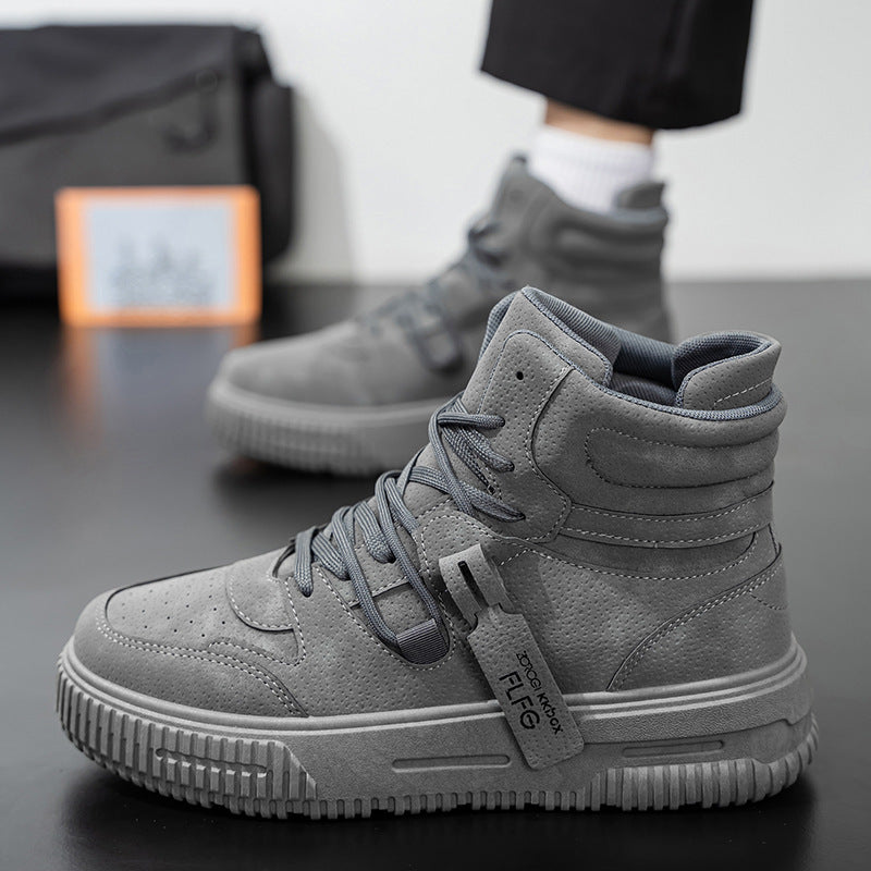 Men’s Skate Style Boots – Thick Sole Youth Sneakers