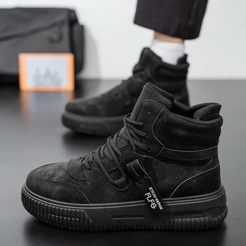 Men’s Skate Style Boots – Thick Sole Youth Sneakers