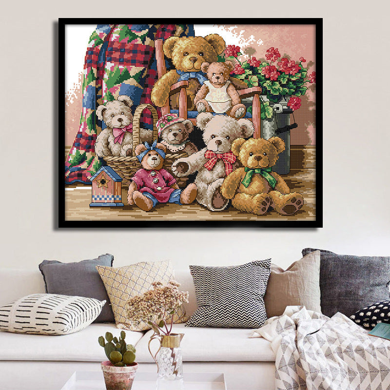 [2026 Warm-Home] Needle Love 99 "Bear Family" Cross Stitch