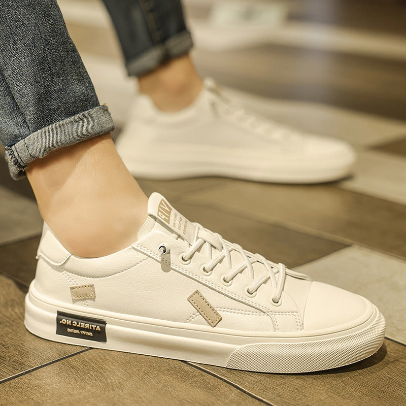 Men’s Slip-On Leather Sneakers – Casual Work Shoes