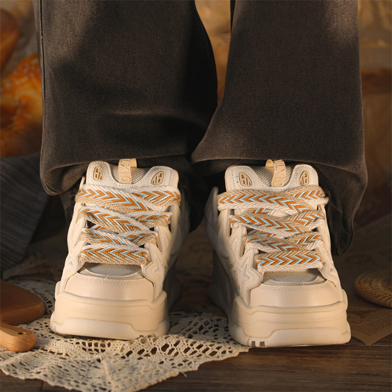 Couple Style Platform Casual Sneakers Height Increasing
