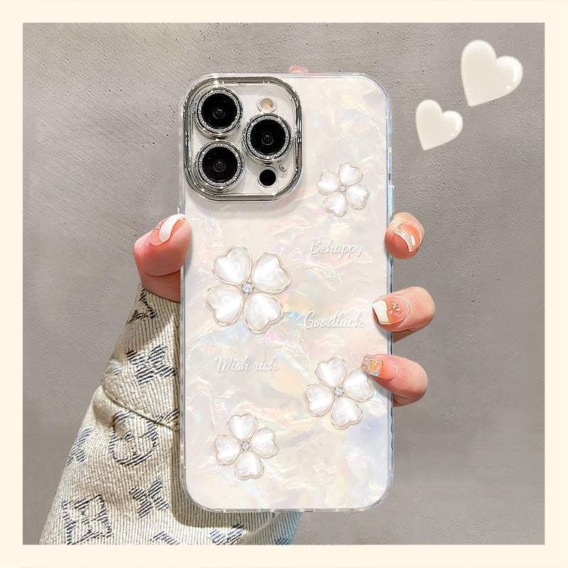 Clover Bracelet Phone Case Stylish Hard Cover