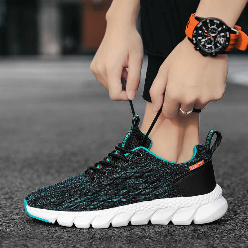 Men’s Korean Style Breathable Running Sneakers