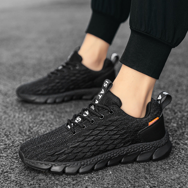 Men’s Korean Style Breathable Running Sneakers