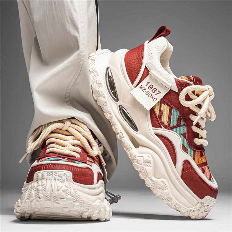 Men’s Height Increasing Chunky Sneakers Breathable