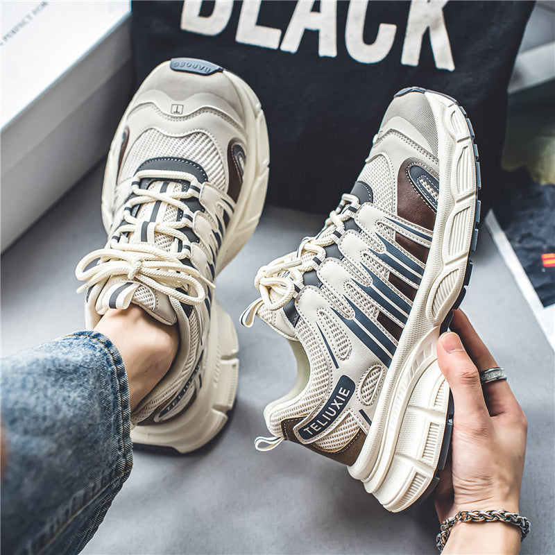 Men’s Retro Breathable Chunky Sneakers Heightening