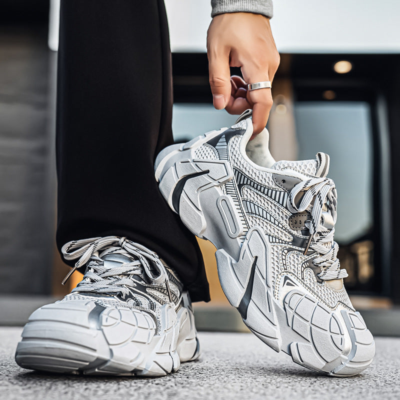Men’s Korean Mesh Chunky Running Sneakers